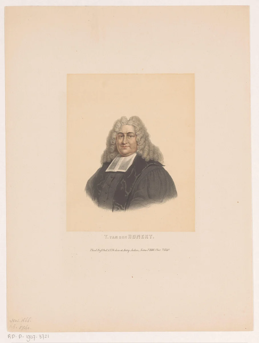Portret van Taco Hajo van den Honert by Leendert Springer, print, 1850