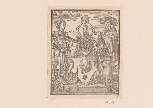 Wapen van de Dood by anonymous, print, 1547