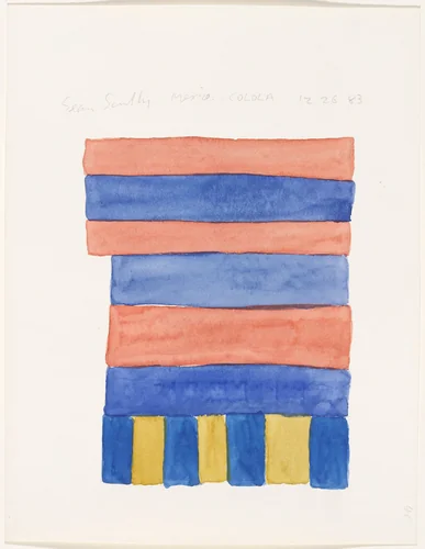 Mexico COLOLA by Sean Scully, drawing, 1983