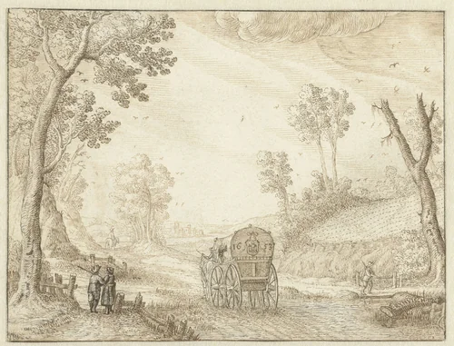 Reiskoets by Evert Rijnvisch, drawing, 1653