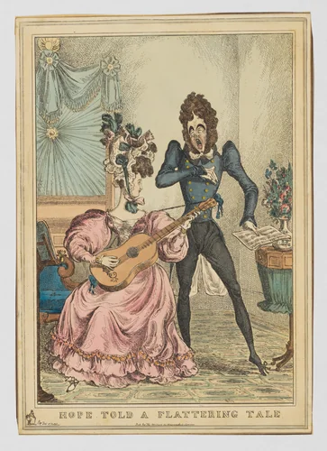 Hope Told a Flattering Tale by William Heath, print, 1823-1833