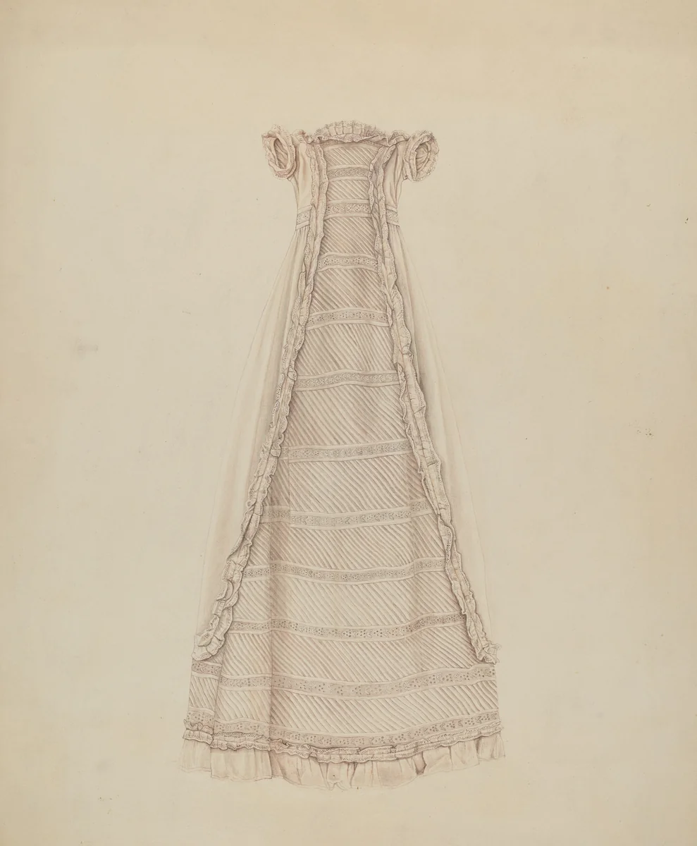 Infant's Dress (Front View) by Lucien Verbeke, index of american design, 1938