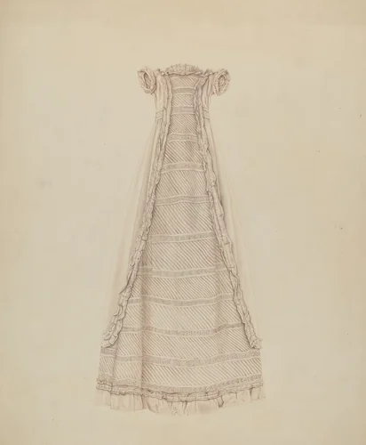 Infant's Dress (Front View) by Lucien Verbeke, index of american design, 1938