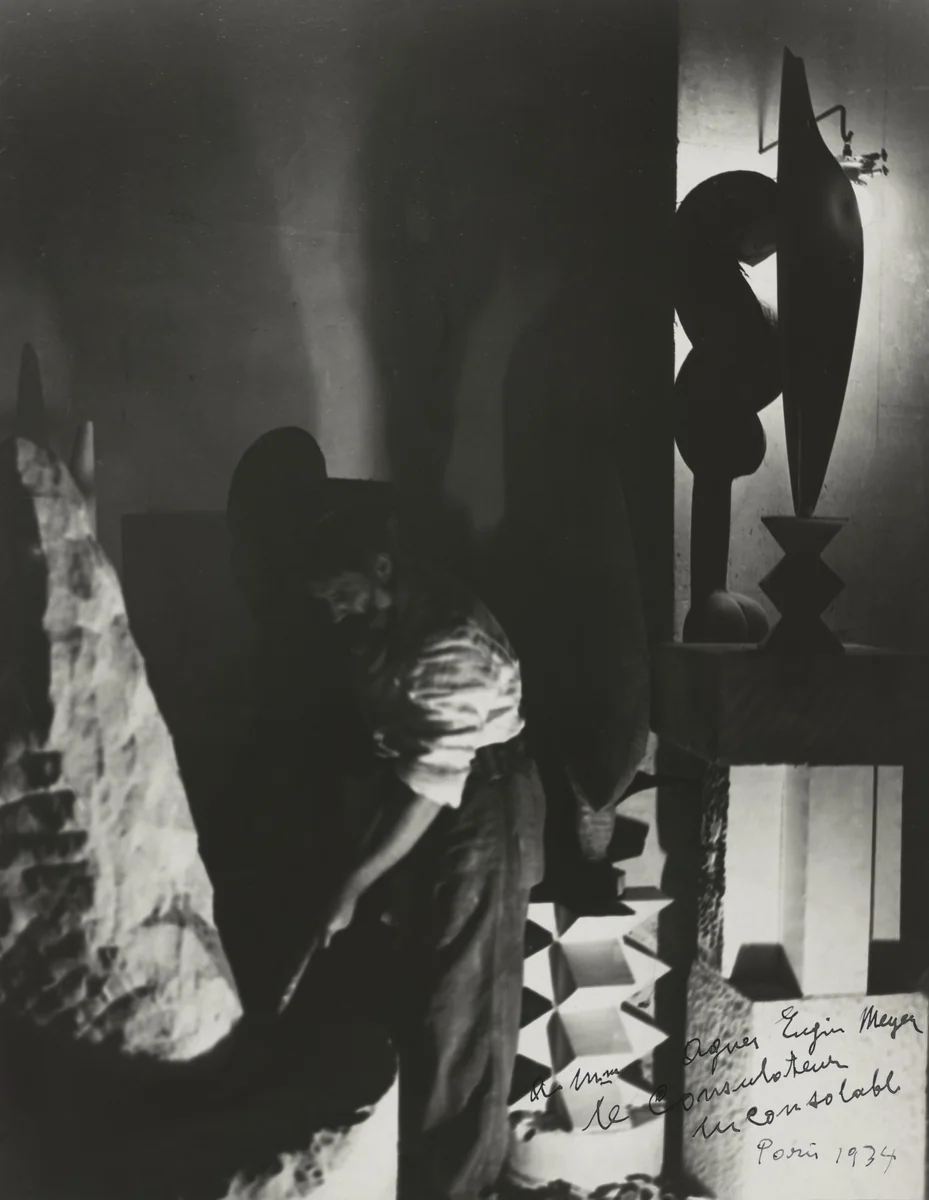 Untitled (Self-portrait in the studio) by Constantin Brâncuși, photograph, 1922