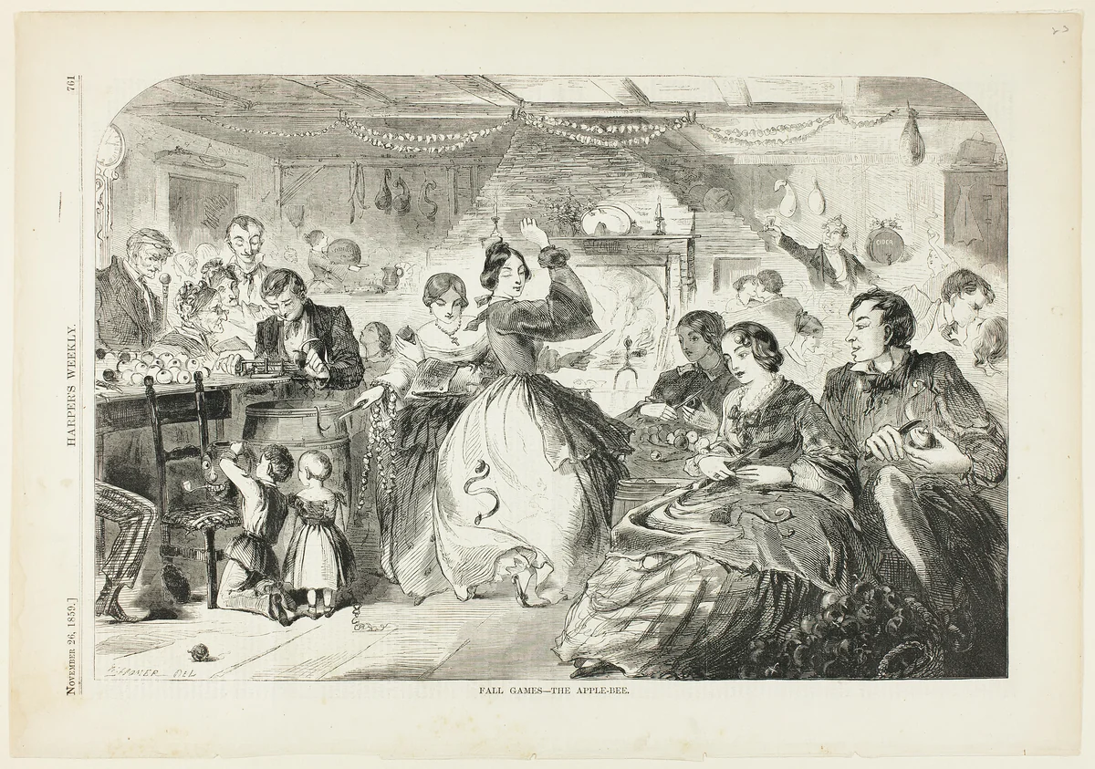 The Apple Bee by Winslow Homer, print, 1856-1910