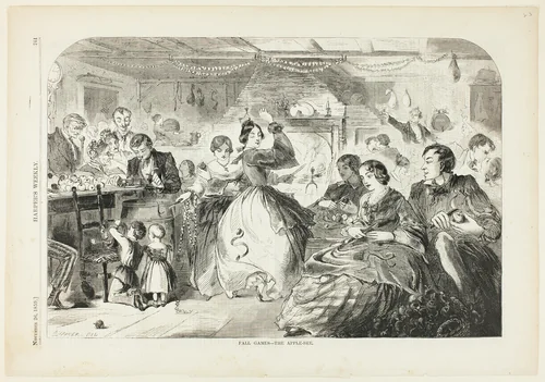 The Apple Bee by Winslow Homer, print, 1856-1910