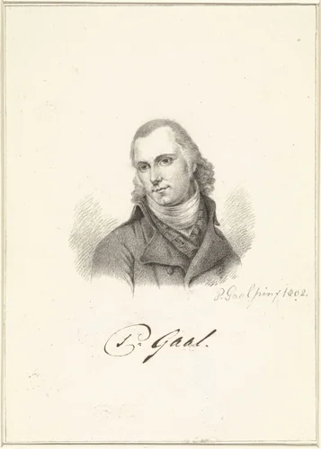Zelfportret van Pieter Gaal by Pieter Gaal, drawing, 1802