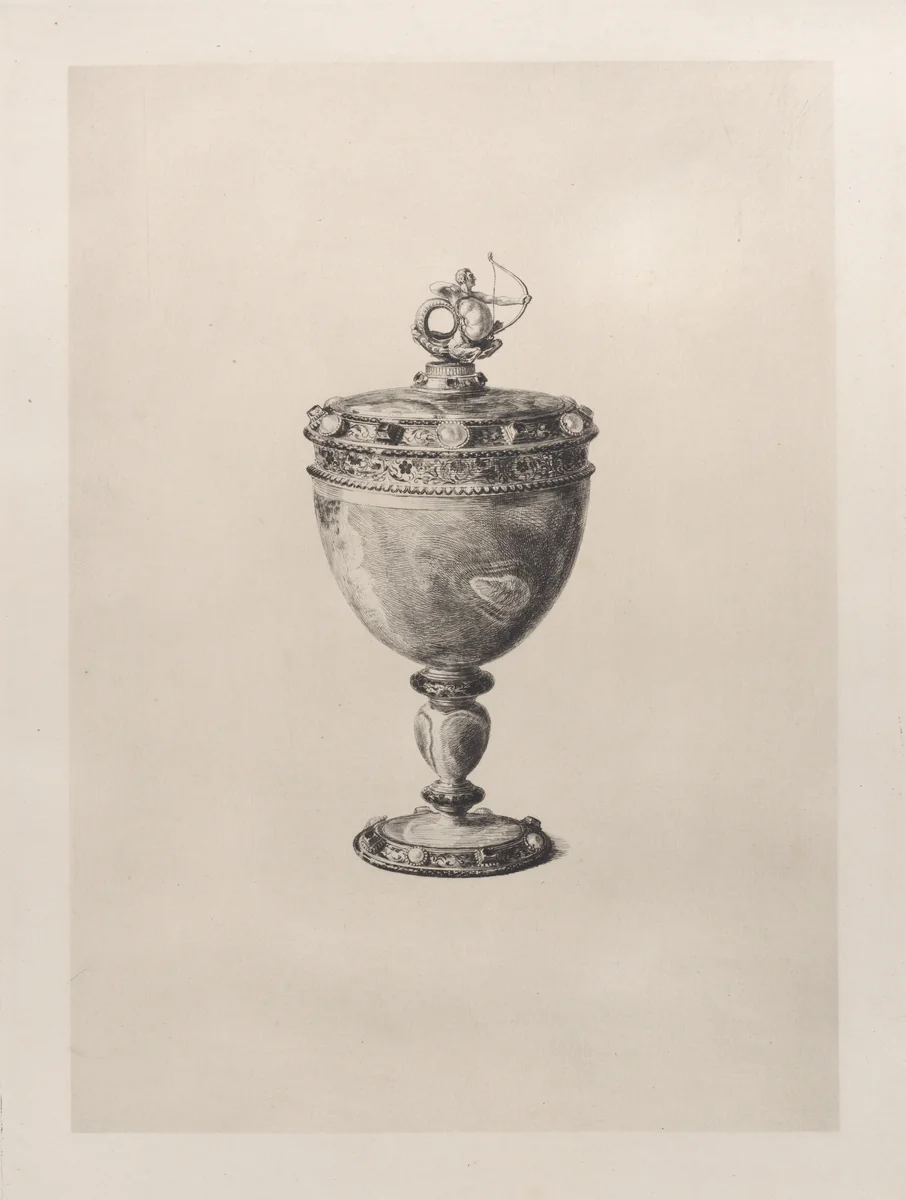 Oriental Cup made from Agate by Jules Ferdinand Jacquemart, print, 1868