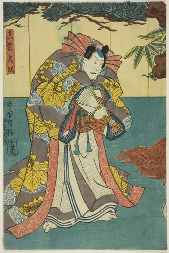 The actor Ichikawa Danjuro VIII as Mashiba Hisatsugu by Utagawa Kunisada (歌川国貞), print, 1851