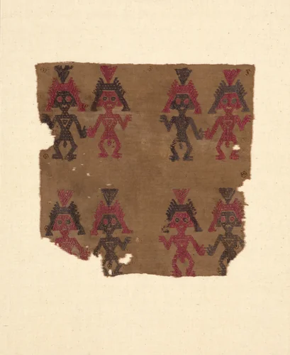 Fragment by Chimú, textile, 1250-1470