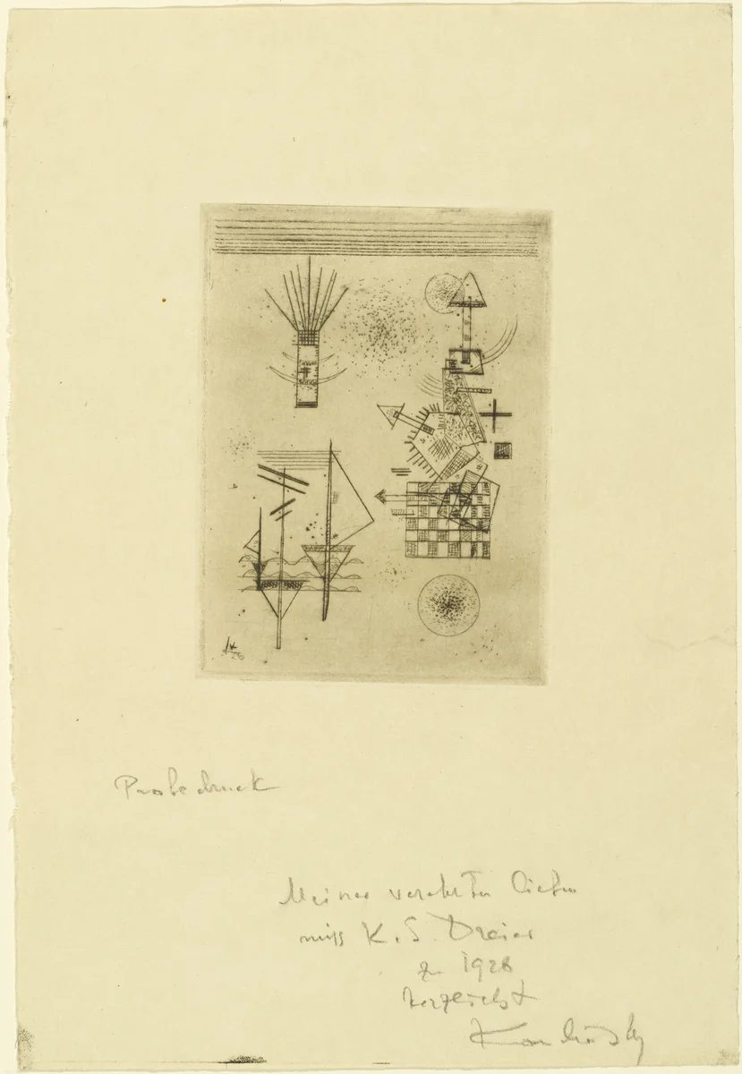 Second Annual Print for the Kandinsky Society (Zweite Jahresgabe für die Kandinsky-Gesellschaft) by Wassily Kandinsky, print, 1926