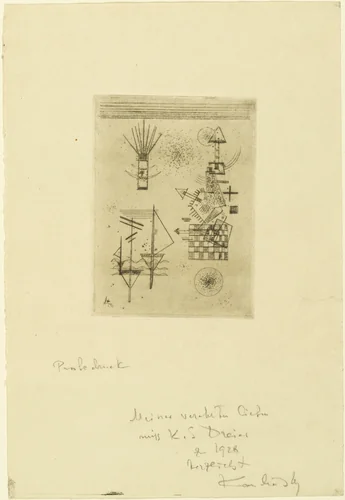 Second Annual Print for the Kandinsky Society (Zweite Jahresgabe für die Kandinsky-Gesellschaft) by Wassily Kandinsky, print, 1926