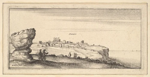 Douer (Dover) by Wenceslaus Hollar, print, 1642
