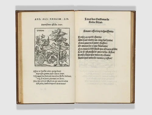 Livret Emblemes de maistre Andre Alciati by Andrea Alciato, book, 1536