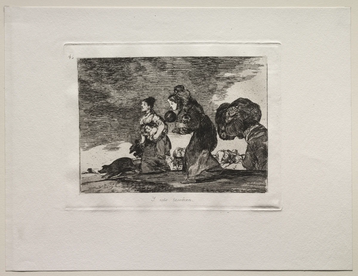 The Horrors of War: And This Too by Francisco de Goya, print, 1810-1820