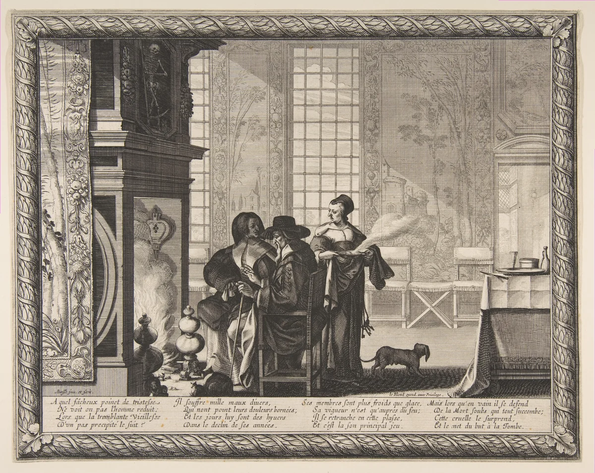 Old Age by Abraham Bosse, print, 1636