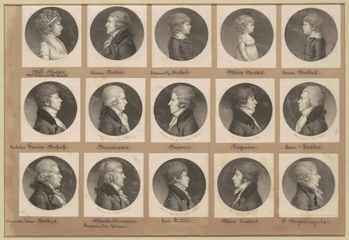 Saint-Mémin Collection of Portraits, Group 19 by Charles B. J. Févret de Saint-Mémin, volume, 1801-1803