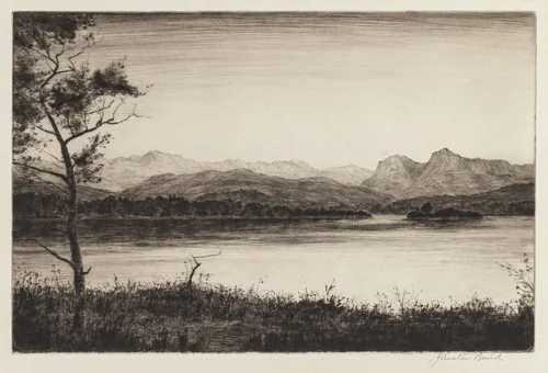 Langdale Pikes, Windermere by Johnstone Baird, print