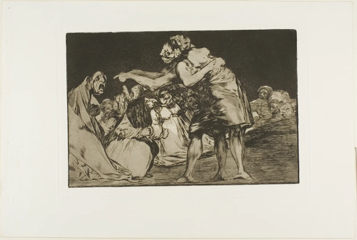 Disorderly Folly, plate seven from The Proverbs by Francisco José de Goya, print, 1815-1824