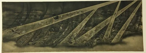 Tempest by Utagawa Kunitoshi, drawing, 1875-1899