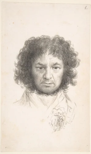 Self-Portrait by Goya, drawing, 1791-1801