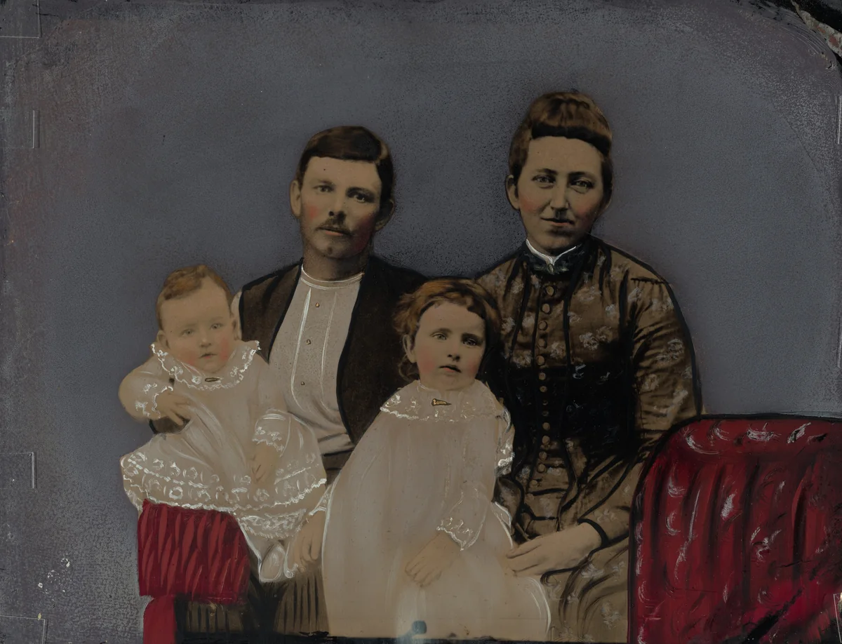 Portrait of a Family by American 19th Century, photograph, 1860-1869