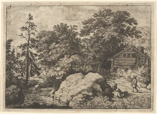 The Hill by Allart van Everdingen, print, 1621-1675