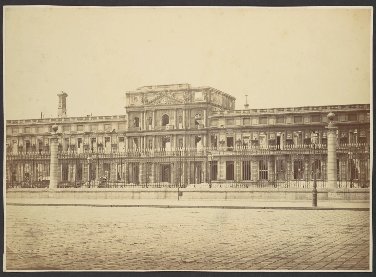 [The Tuileries after the Commune] by Hippolyte-Auguste Collard, photograph, 1871