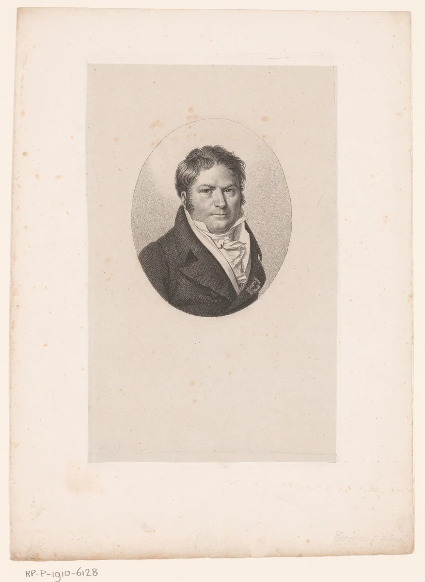 Portret van Guillaume Louis Ternaux by Ambroise Tardieu, print, 1820-1821