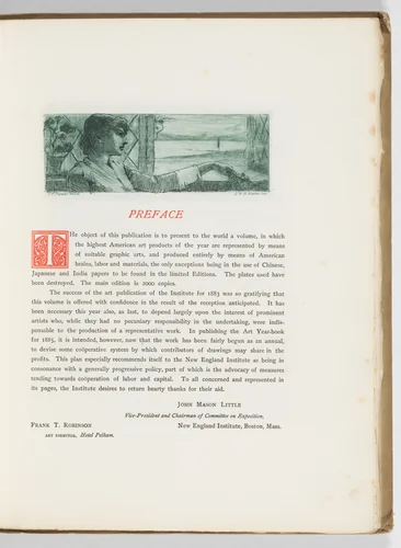 Art Year Book 1884 by New England Institute, book, 1884