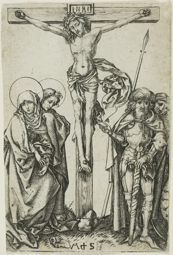 The Crucifixion by Martin Schongauer, print, 1470-1491
