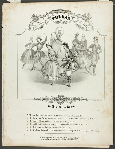A Collection of the Most Admired Polkas... by James Queen, print, 1844-1882