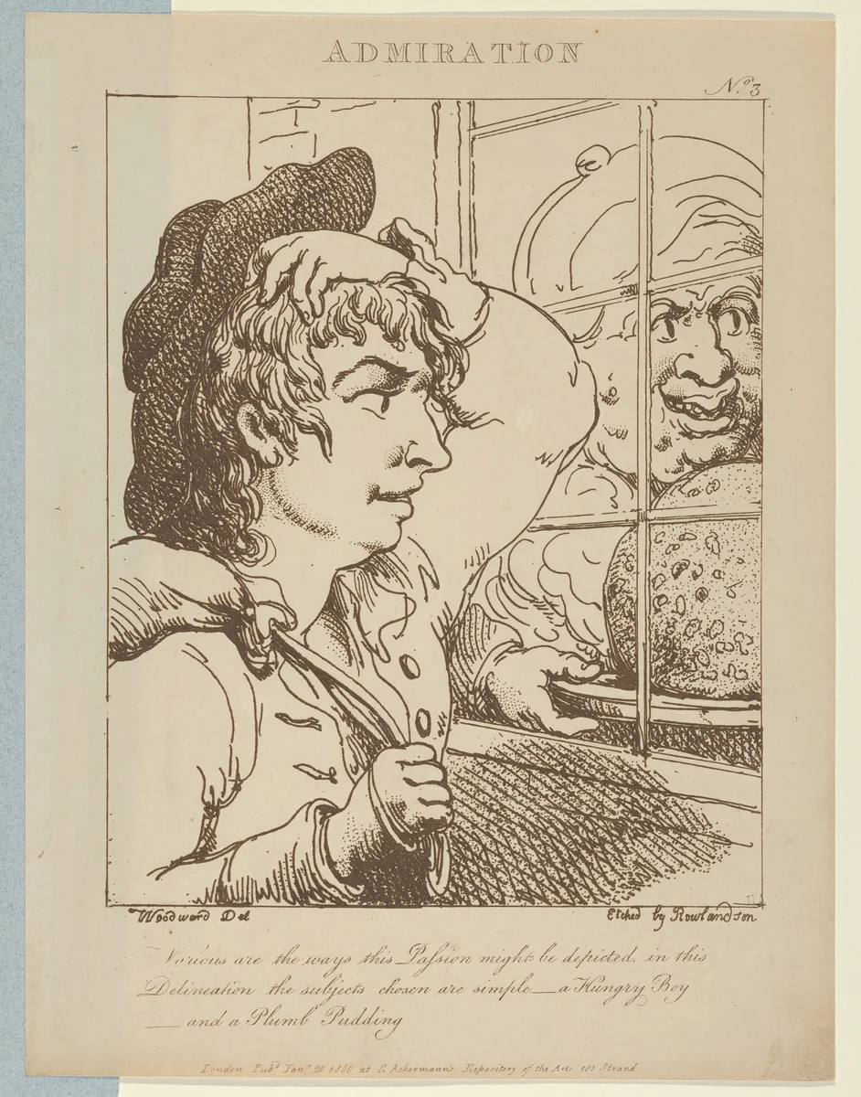 Admiration by Thomas Rowlandson, print, 1800