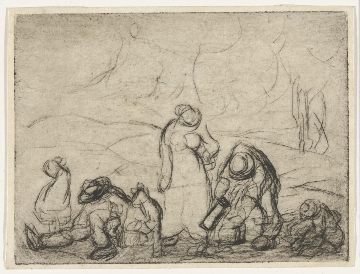 People at Roadside by Yasuo Kuniyoshi, print, 1916