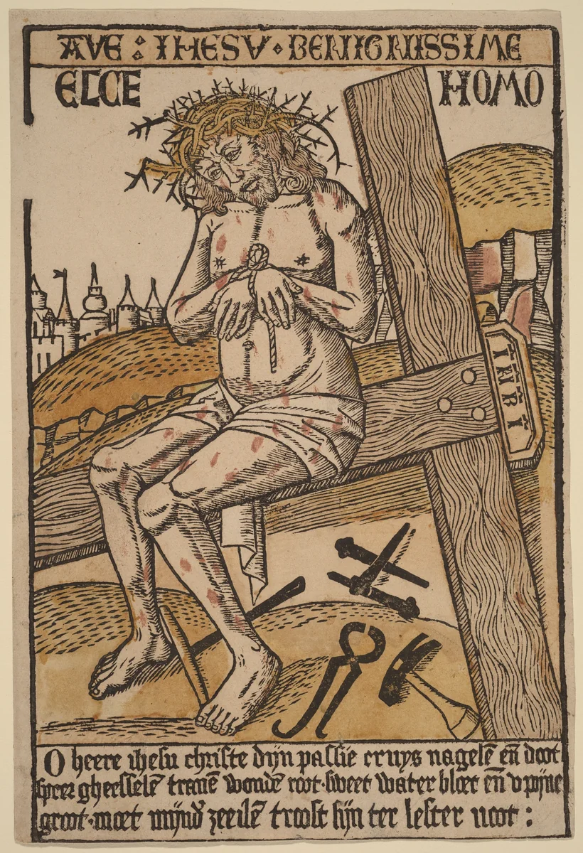 Christ as the Man of Sorrows by Netherlandish 15th Century, print, 1500