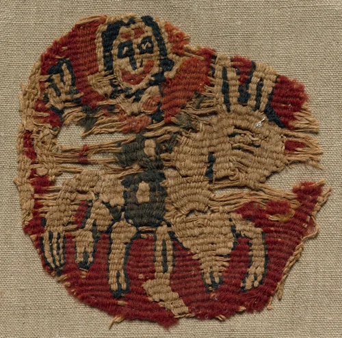 Fragment, Part of an Ornament from a Garment by Unknown, textile, 800-850