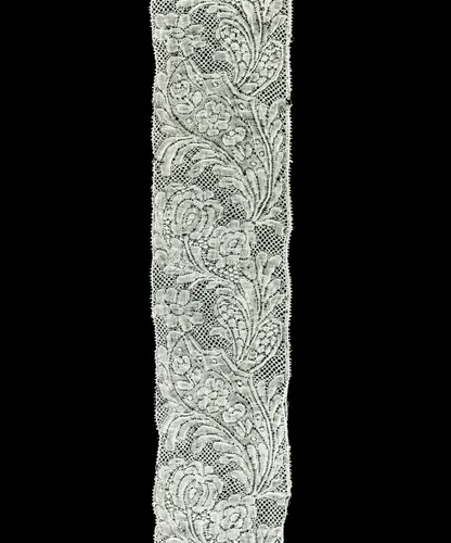 Border by France Valenciennes, textile, 1715-1725