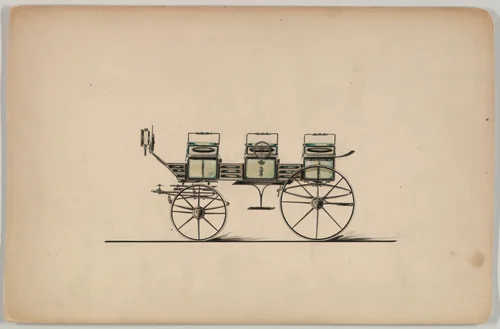 Break (unnumbered) by Brewster & Co., drawing, 1850-1870