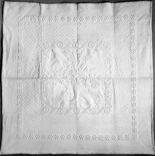 Bedcover by Ursula Whittelsey, textile, 1819