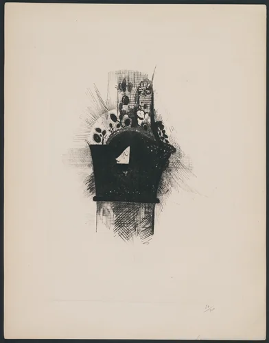 Cover/Frontispiece from The Flowers of Evil (Les Fleurs du mal) by Odilon Redon, print, 1890