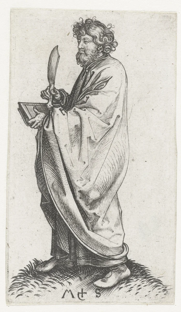 Apostel Bartholomeus by Unknown, print, 1470-1491