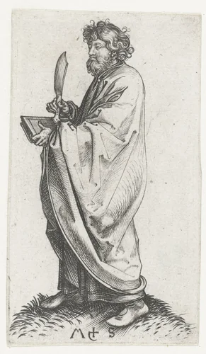 Apostel Bartholomeus by Unknown, print, 1470-1491