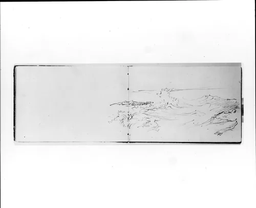 Sketch of a Breaking Wave (from Sketchbook VII) by William Trost Richards, artwork, 1886