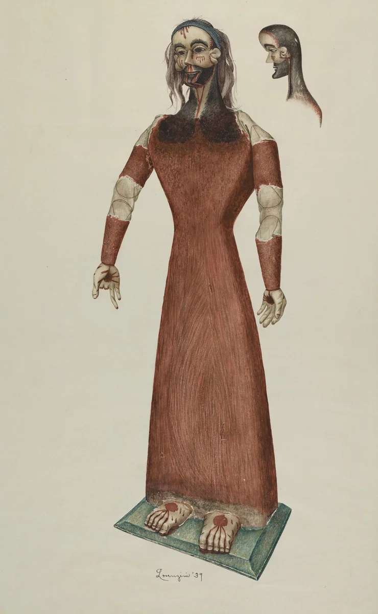 Bulto by Eldora P. Lorenzini, index of american design, 1939