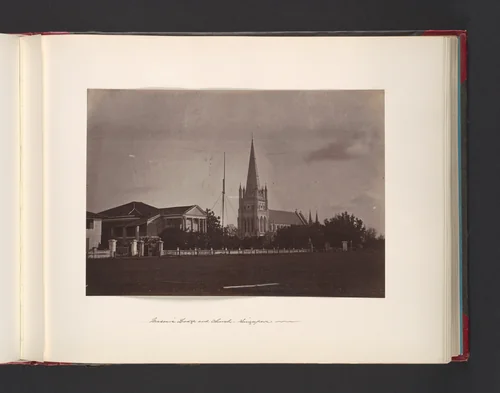Masonic Lodge and Church. Singapore by John Thomson, photograph, 1865