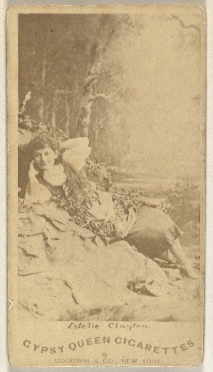 Estelle Clayton, from the Actors and Actresses series (N171) for Gypsy Queen Cigarettes by Goodwin & Company, photograph, 1886-1890