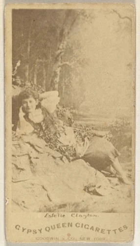 Estelle Clayton, from the Actors and Actresses series (N171) for Gypsy Queen Cigarettes by Goodwin & Company, photograph, 1886-1890