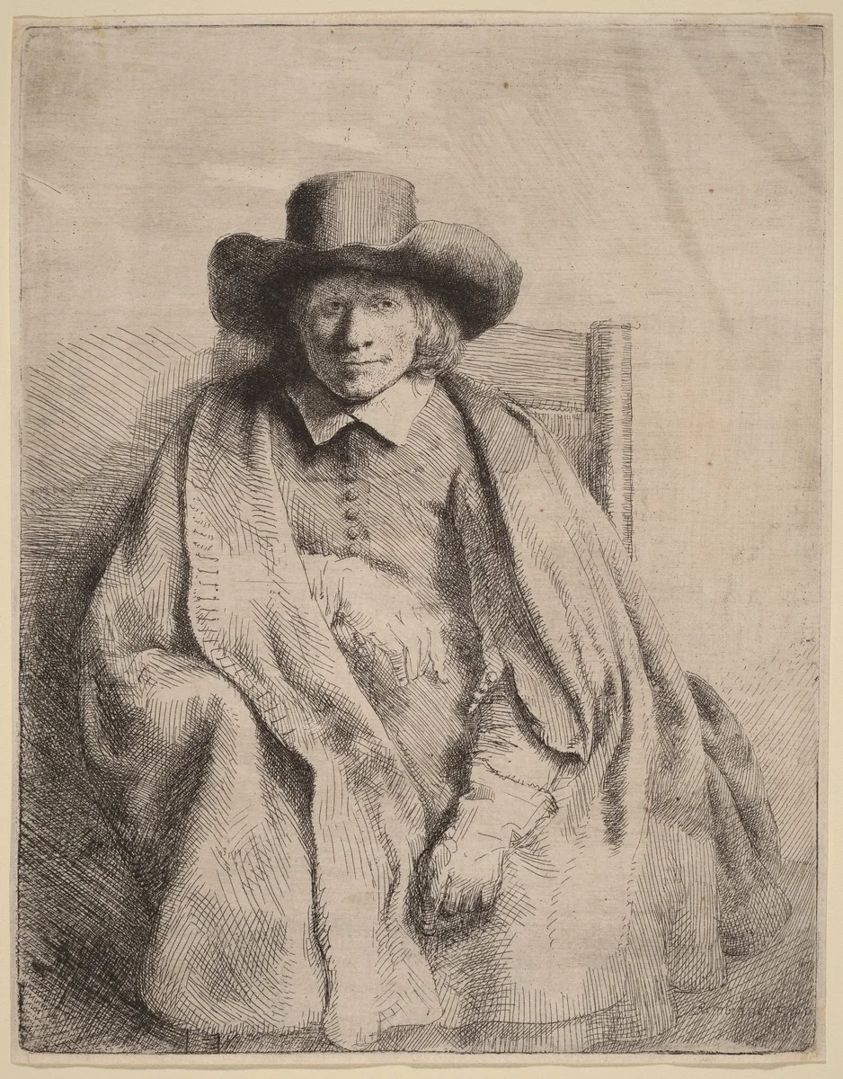Clement de Jonghe by Rembrandt van Rijn, print, 1651