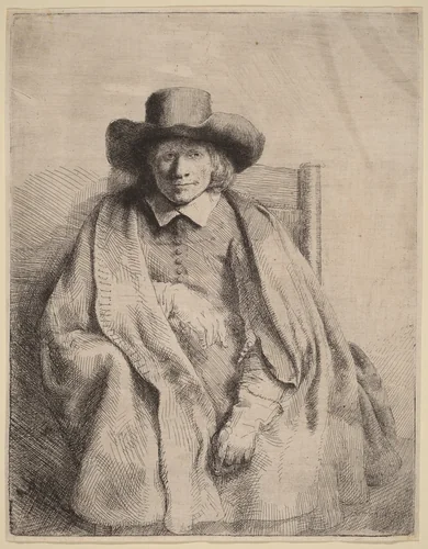 Clement de Jonghe by Rembrandt van Rijn, print, 1651