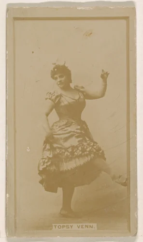 Topsey Venn, from the Actresses series (N245) issued by Kinney Brothers to promote Sweet Caporal Cigarettes by Kinney Brothers Tobacco Company, photograph, 1890